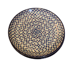 Polish Pottery Dessert Plate, Feathers | Polish Pottery