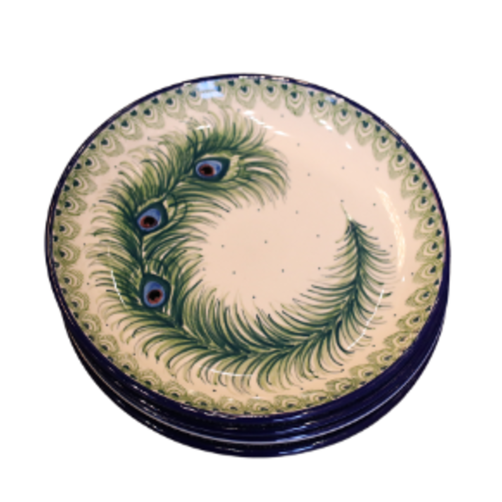 Polish Pottery Dessert Plate, Fern | Polish Pottery