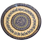 Polish Pottery Dessert Plate, Swirls | Polish Pottery