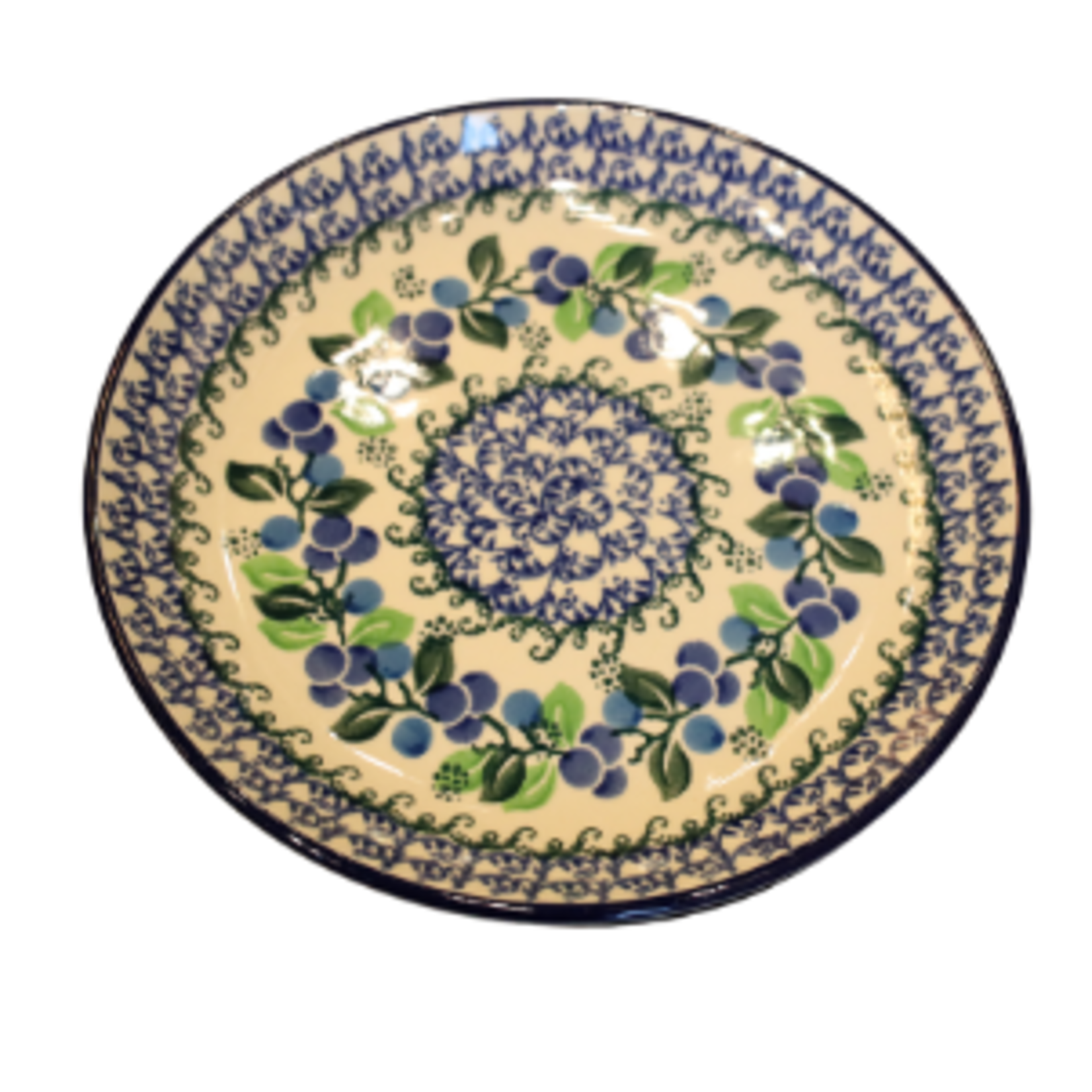 Polish Pottery Dessert Plate, Berries | Polish Pottery