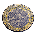 Polish Pottery Dessert Plate, Small Yellow | Polish Pottery