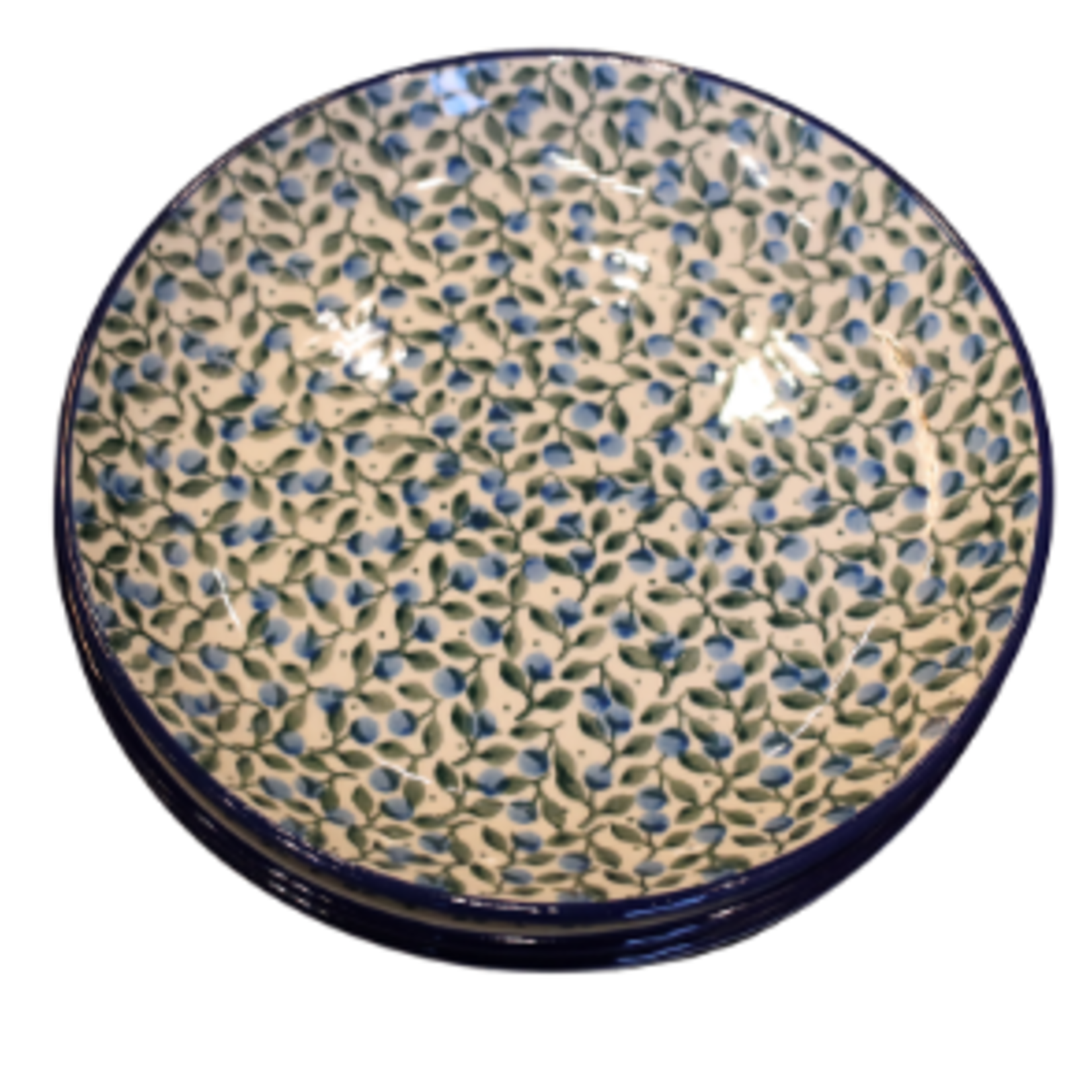 Polish Pottery Dessert Plate, Small Berries | Polish Pottery