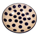 Polish Pottery Dessert Plate, Dots | Polish Pottery