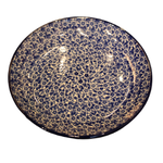 Polish Pottery Dessert Plate, Small Blue Flowers | Polish Pottery