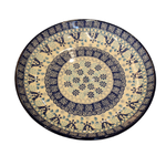 Polish Pottery Dessert Plate, Two Circles | Polish Pottery