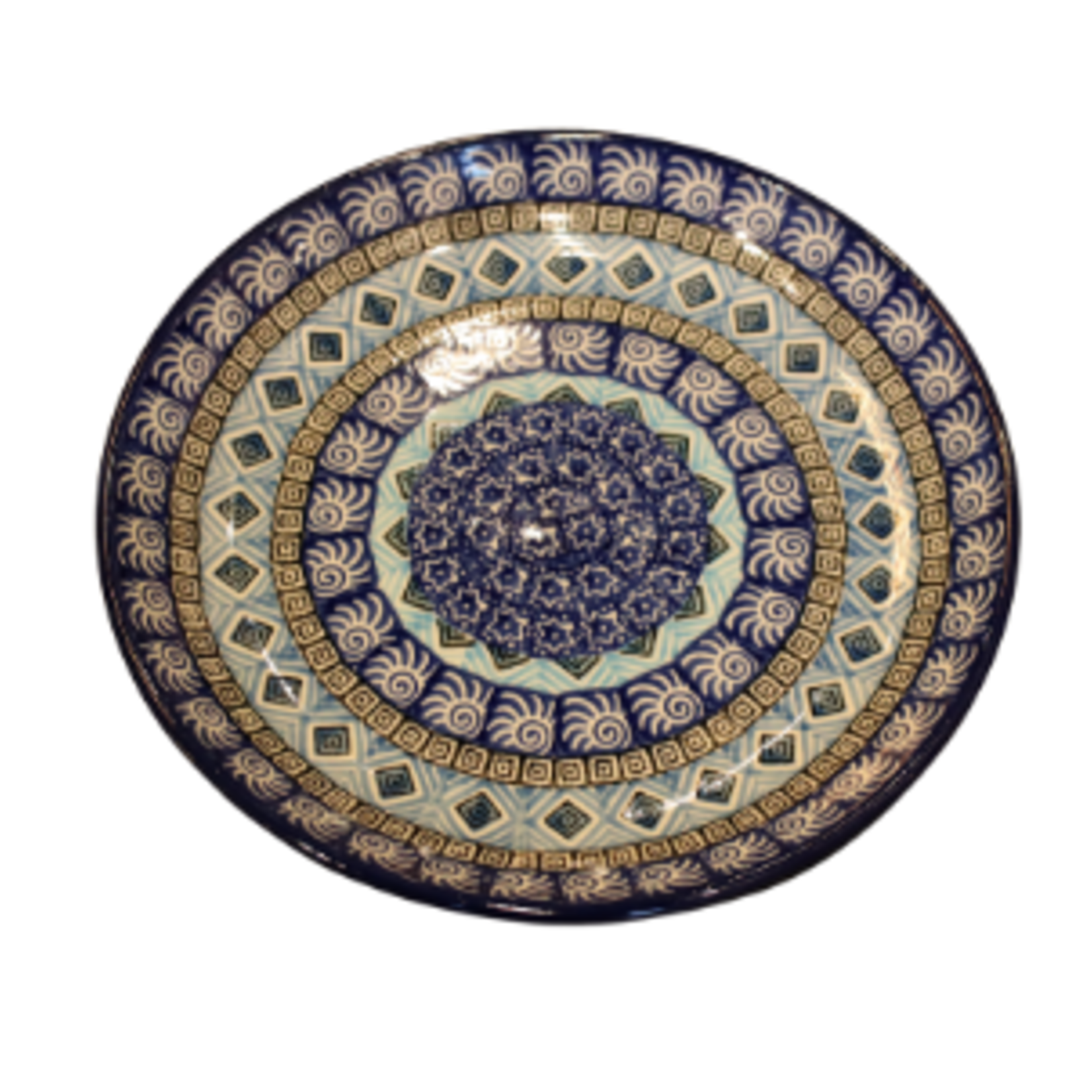 Polish Pottery Dessert Plate, Kaleidoscope | Polish Pottery