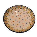 Polish Pottery Dessert Plate, Small Flowers | Polish Pottery