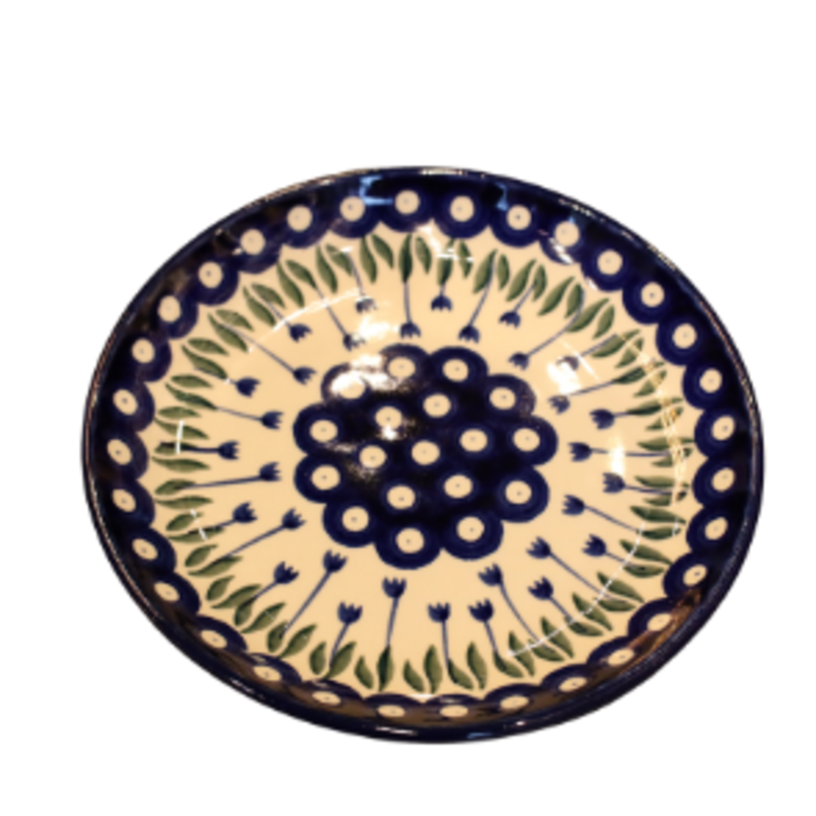 Polish Pottery Dessert Plate, Long Stem | Polish Pottery