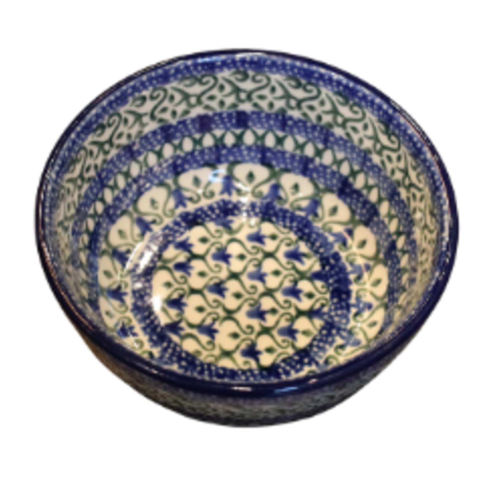 Polish Pottery Dessert Bowl, Five Layer | Polish Pottery