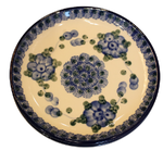 Polish Pottery Appetizer / Toast Plate 6" Blueberry Bunch | Polish Pottery