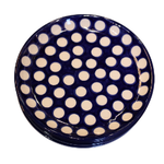Polish Pottery Appetizer / Toast Plate 6", Dots | Polish Pottery
