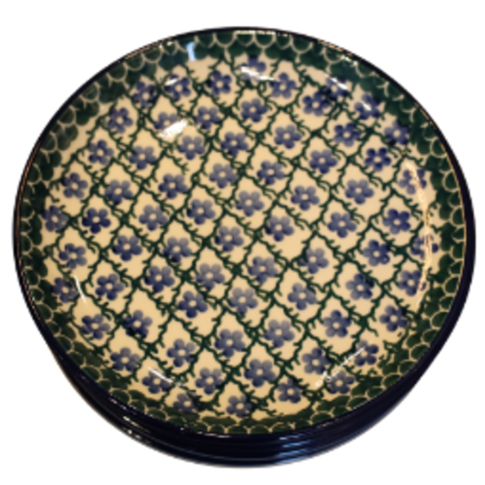 Polish Pottery Appetizer / Toast Plate 6", Pie | Polish Pottery