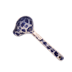 Polish Pottery Small Ladle, Blue Flowers | Polish Pottery