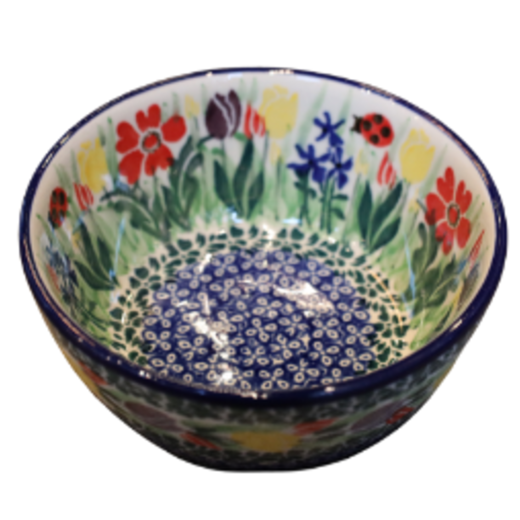 Polish Pottery Dessert Bowl - UNIKAT, Garden | Polish Pottery