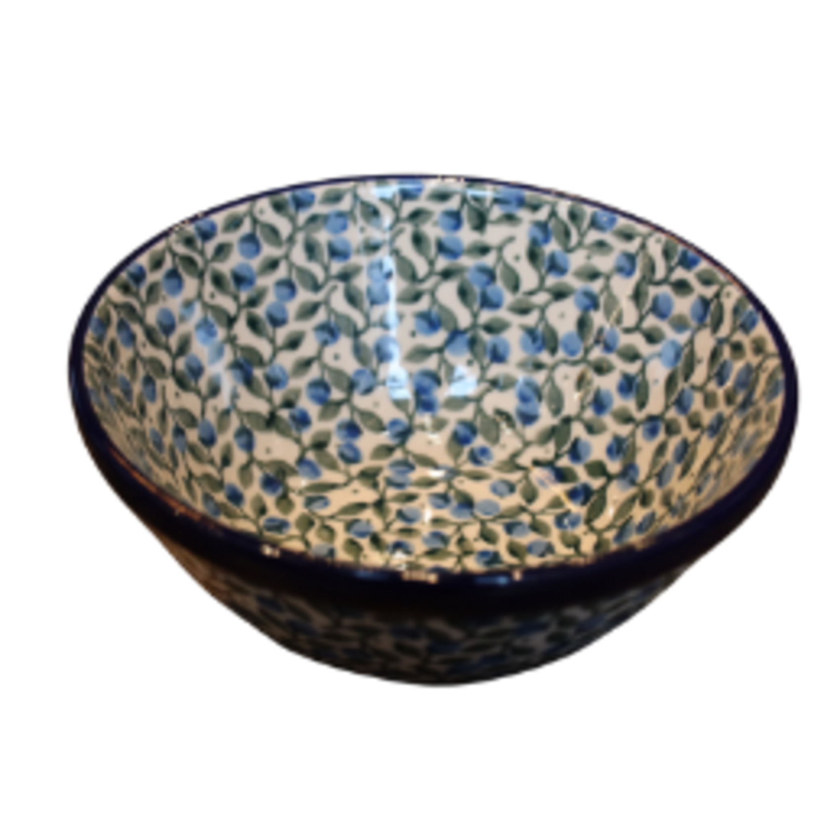 Polish Pottery Cereal Bowl, 14oz, Small Berries | Polish Pottery