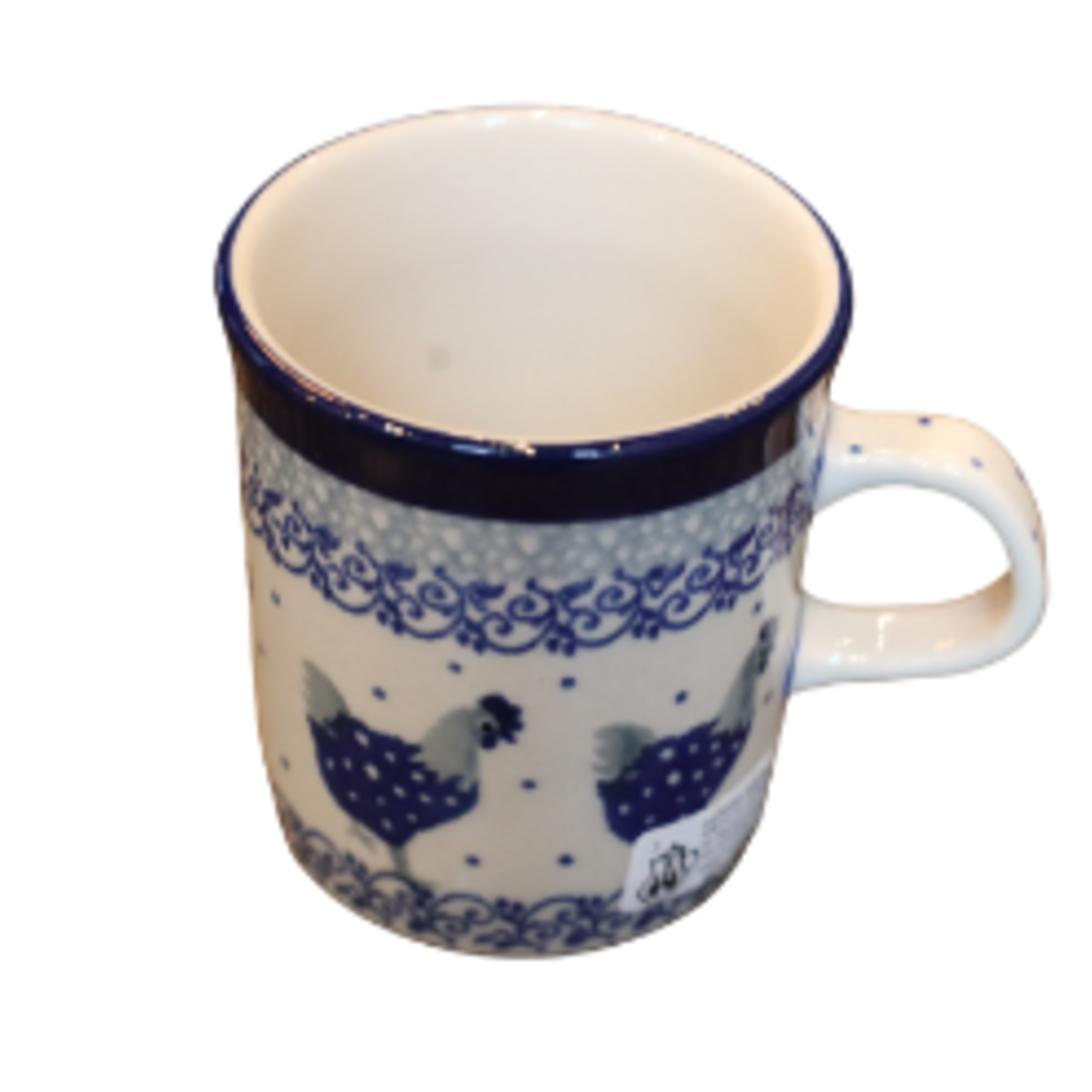 Polish Pottery Cappuccino Cup 4oz, Rooster | Polish Pottery