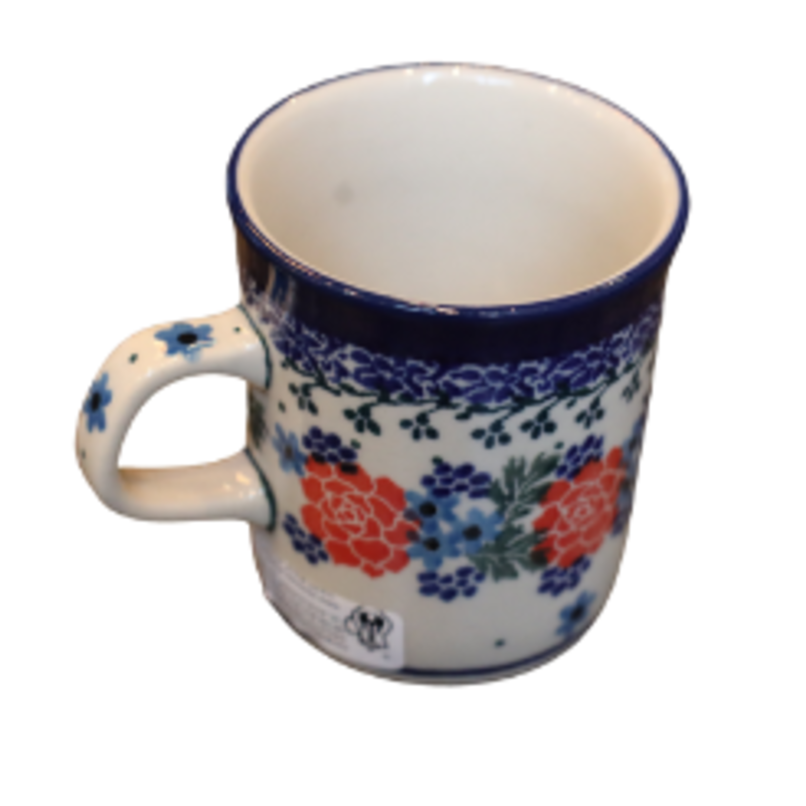 Polish Pottery Cappuccino Cup 4oz, Flower Bunch | Polish Pottery