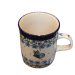 Polish Pottery Cappuccino Cup 4oz, Fly Away | Polish Pottery