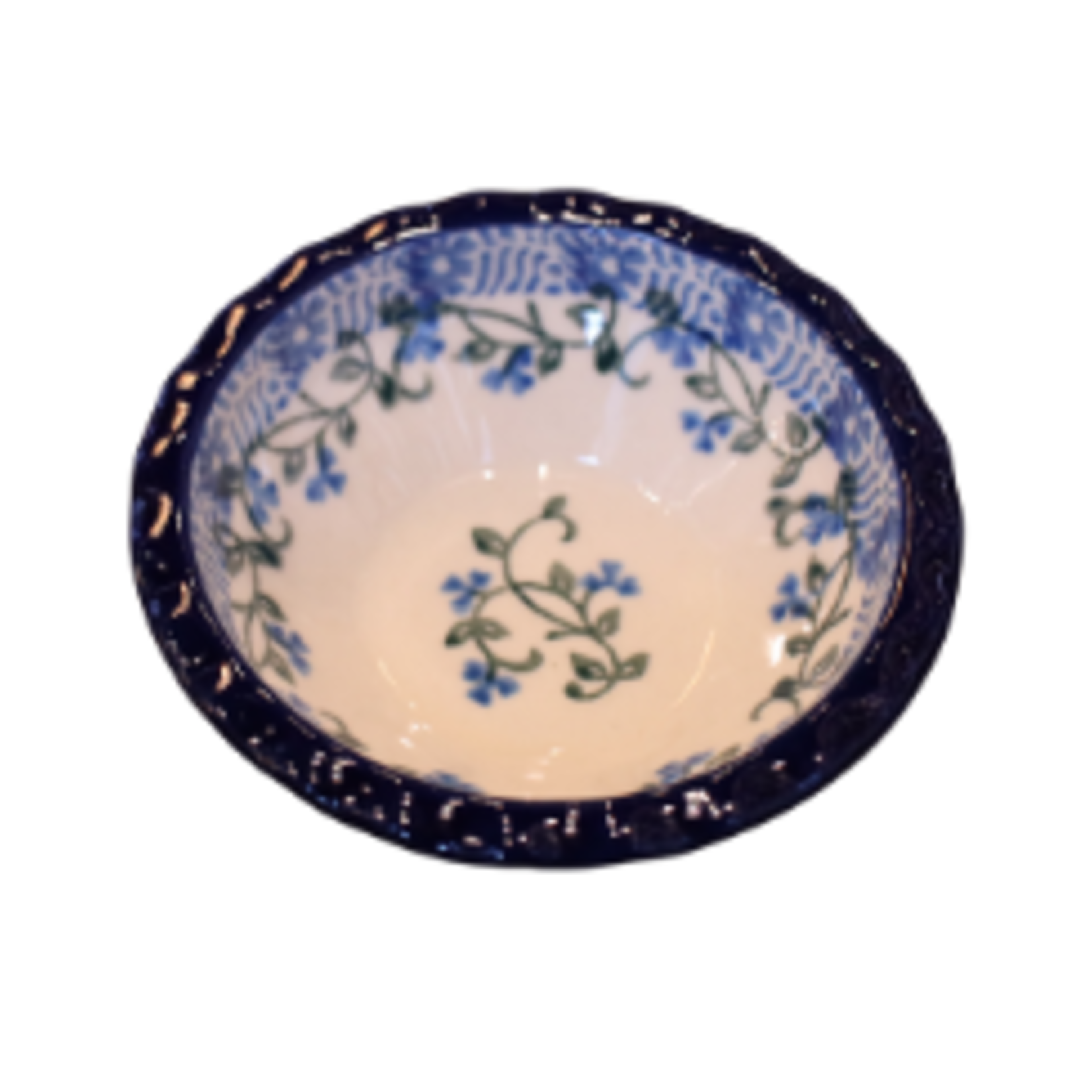 Polish Pottery Tart Dish, Love Me Not | Polish Pottery