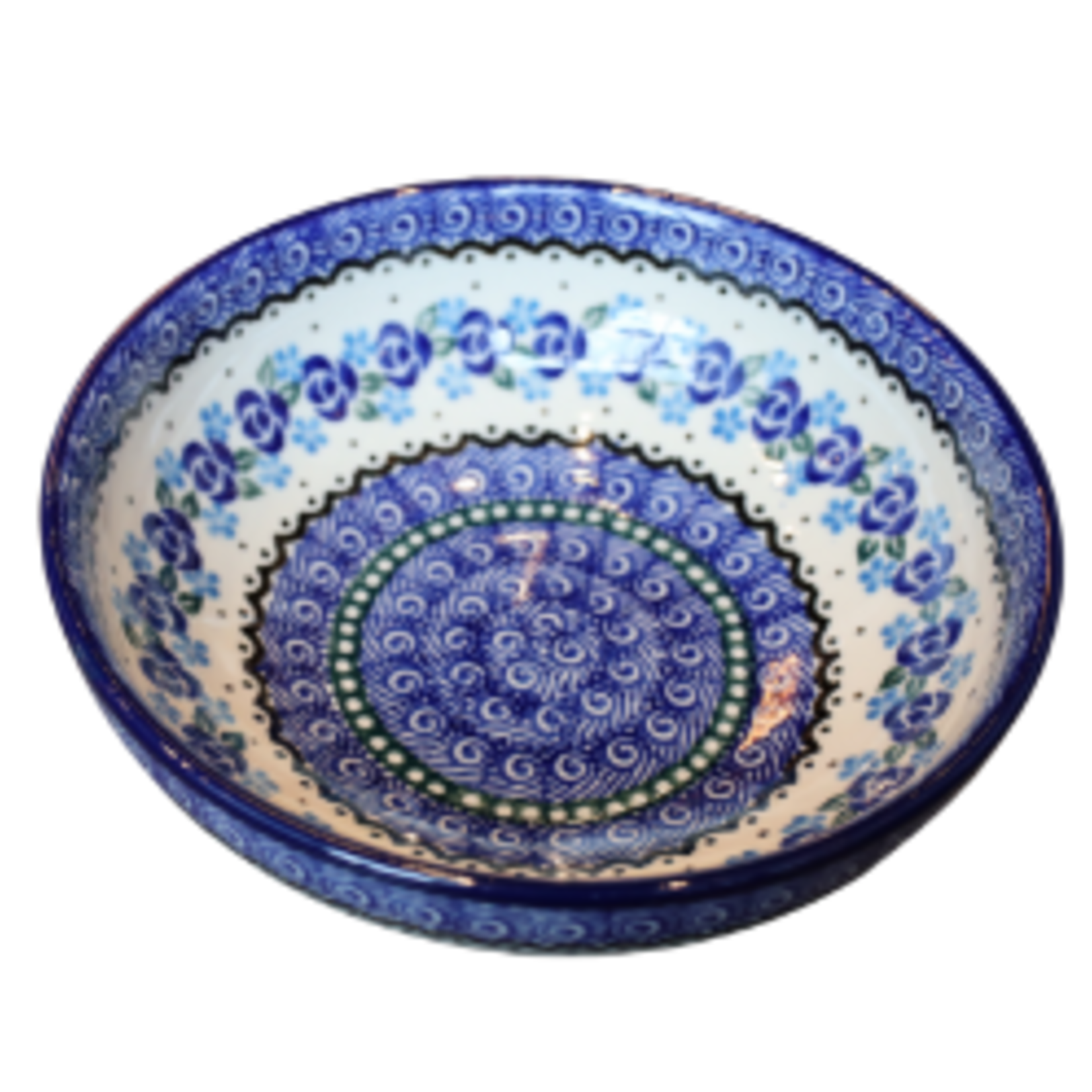 Polish Pottery Serving Bowl 6.5", Candy Blue | Polish Pottery