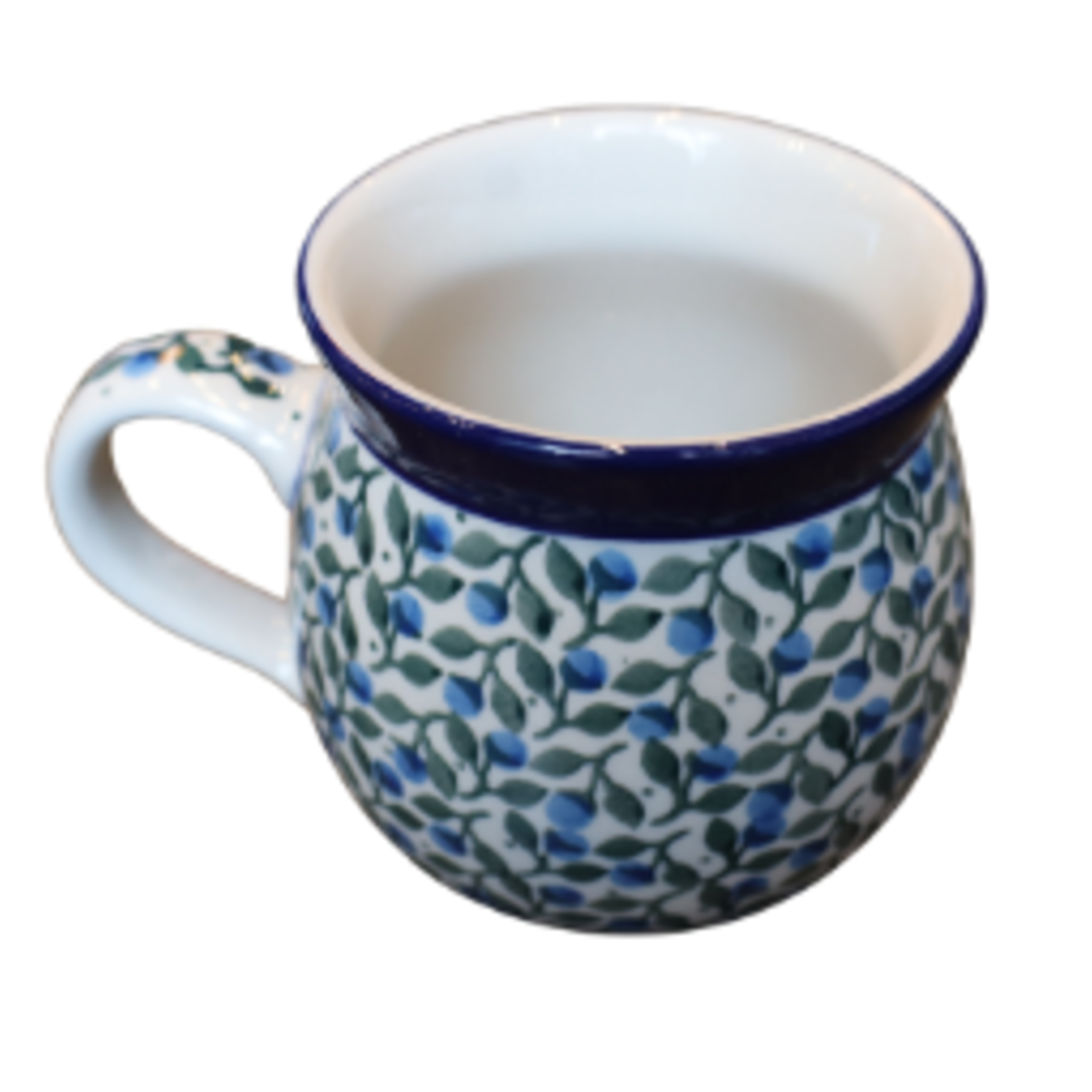 Polish Pottery Bubble Mug 12 oz, Small Berries | Polish Pottery