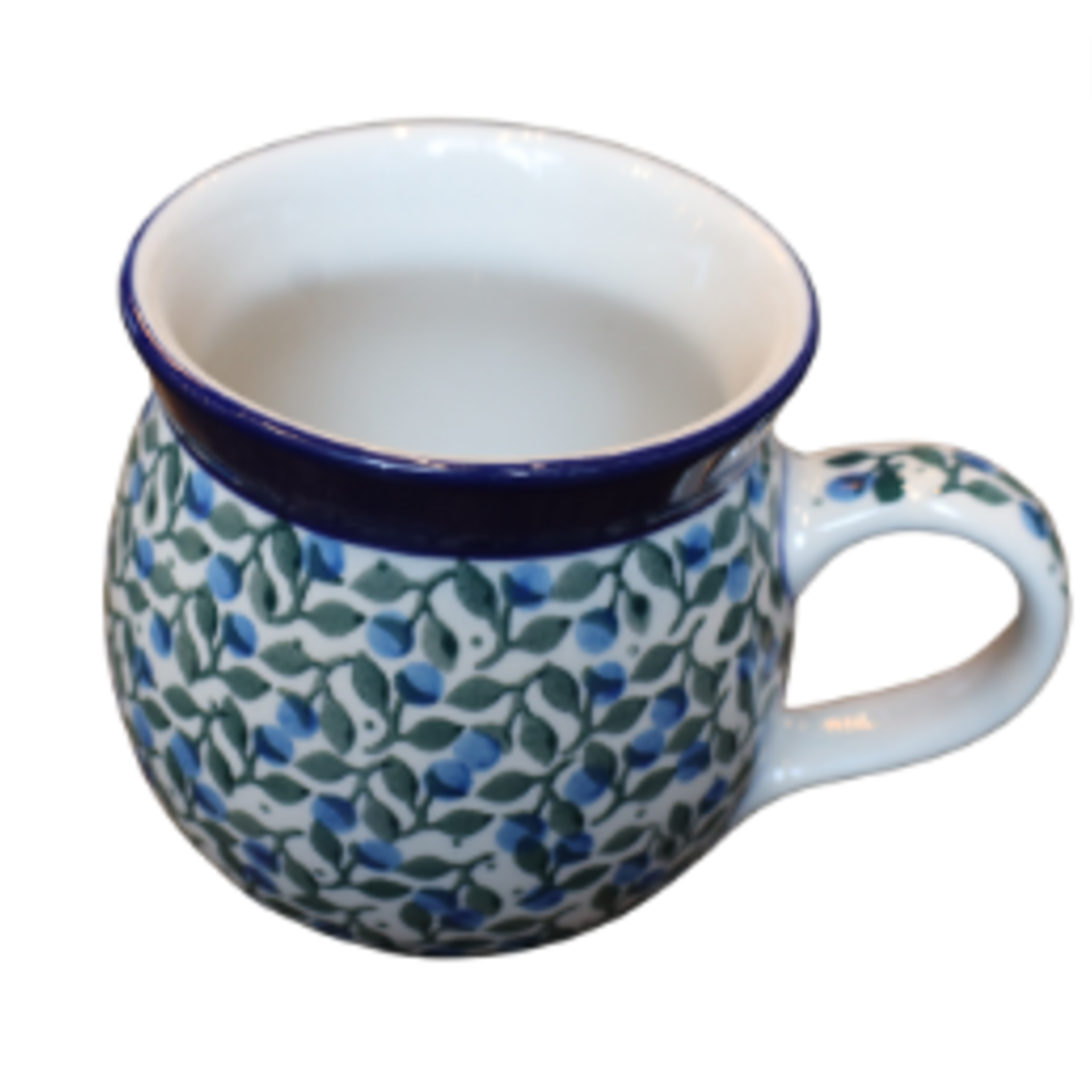 Polish Pottery Bubble Mug 12 oz, Small Berries | Polish Pottery