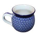 Polish Pottery Bubble Mug 12 oz, Waves | Polish Pottery