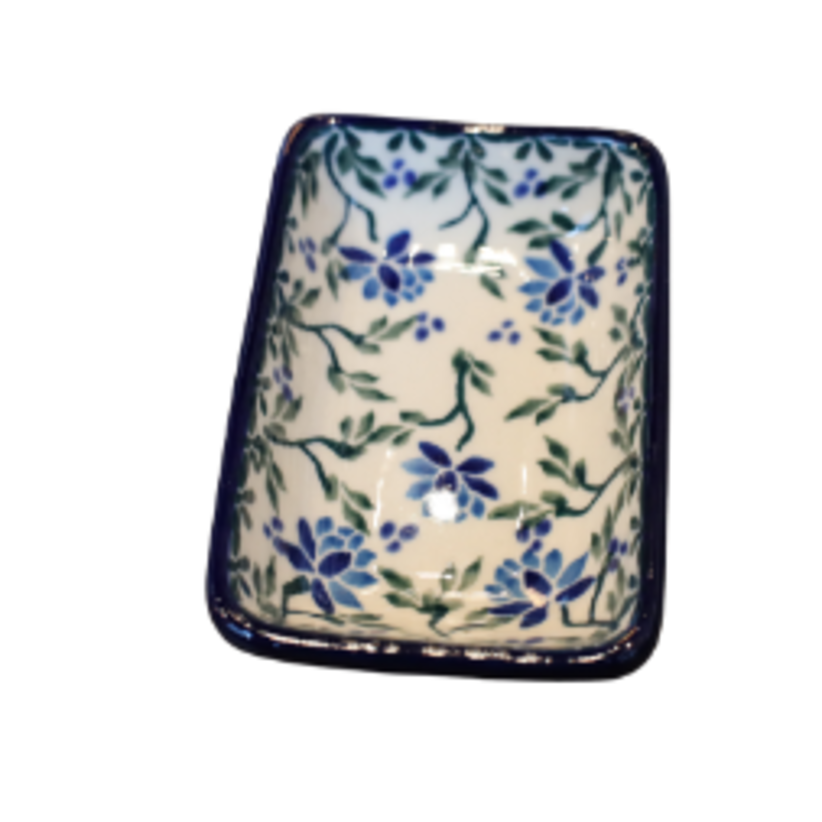 Polish Pottery Condiment Dish, Vines | Polish Pottery