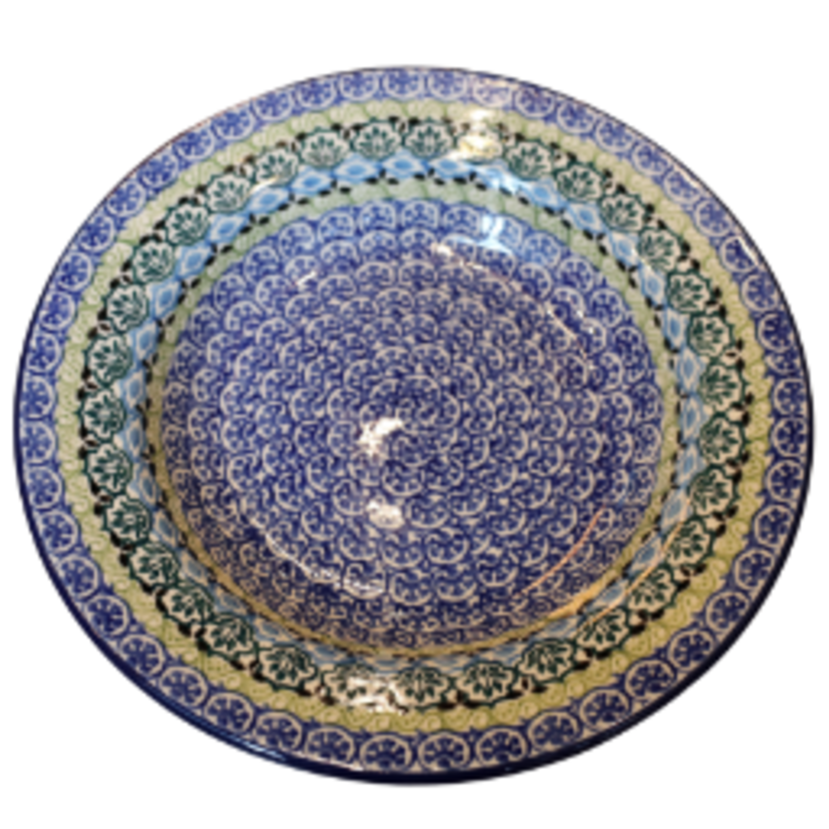 Polish Pottery Polish Soup / Pasta Plate, Candy | Polish Pottery