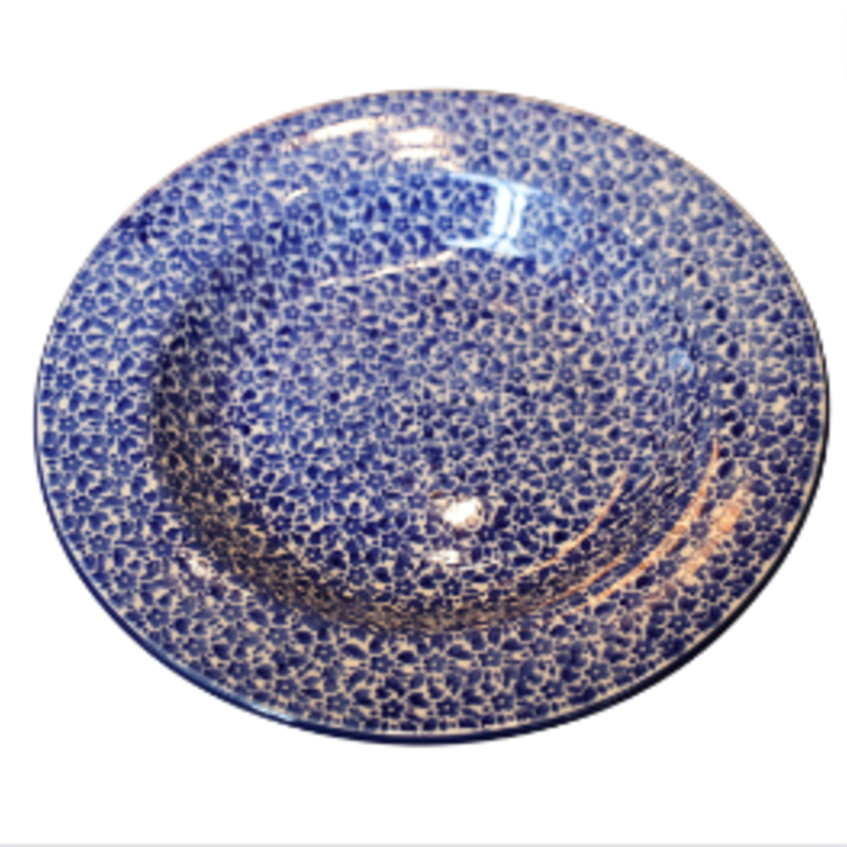 Polish Pottery Polish Soup / Pasta Plate, Blues | Polish Pottery