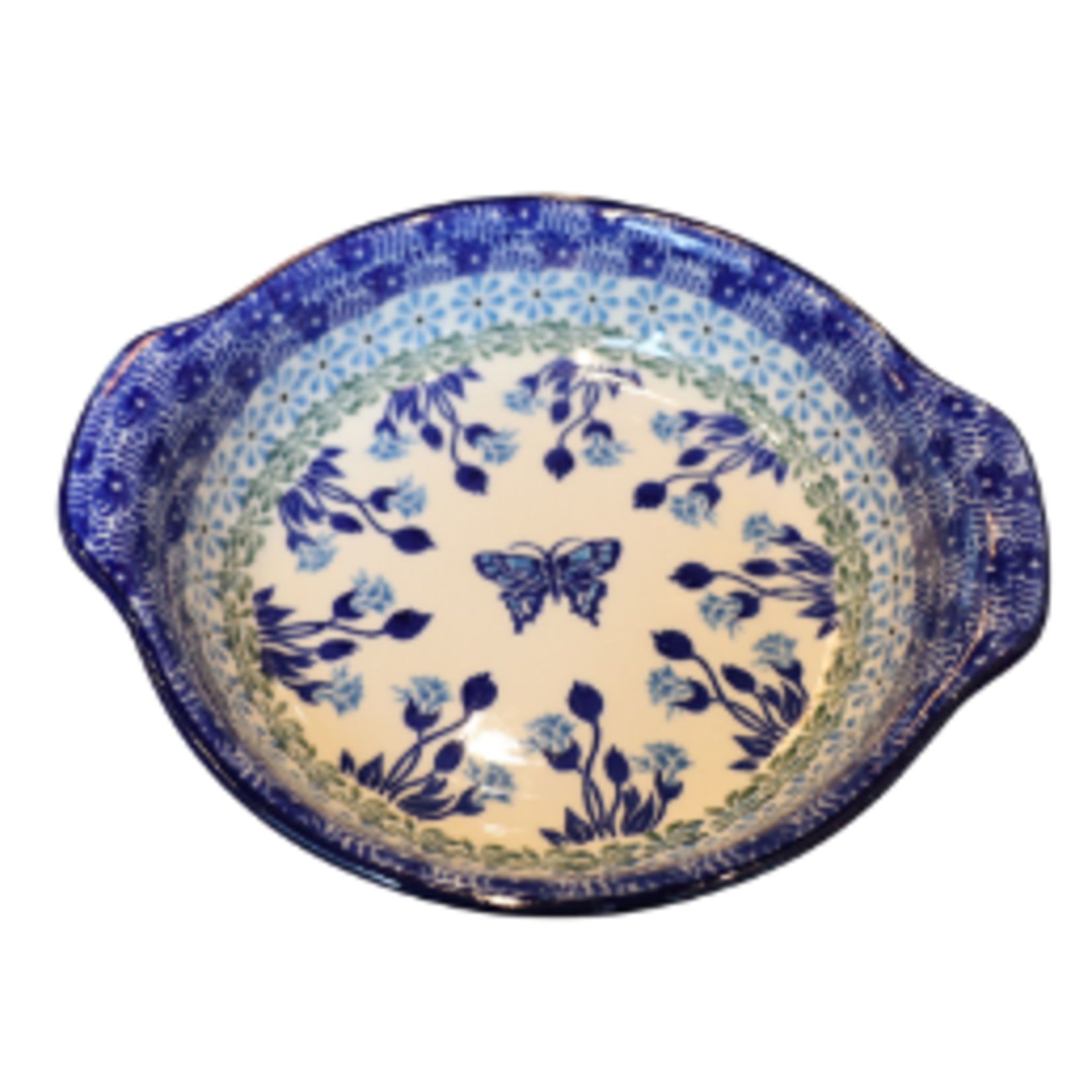 Polish Pottery Polish Au Gratin 6.5", Butterfly | Polish Pottery