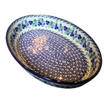 Polish Pottery Polish Large Oval Baker, Berry Vine | Polish Pottery