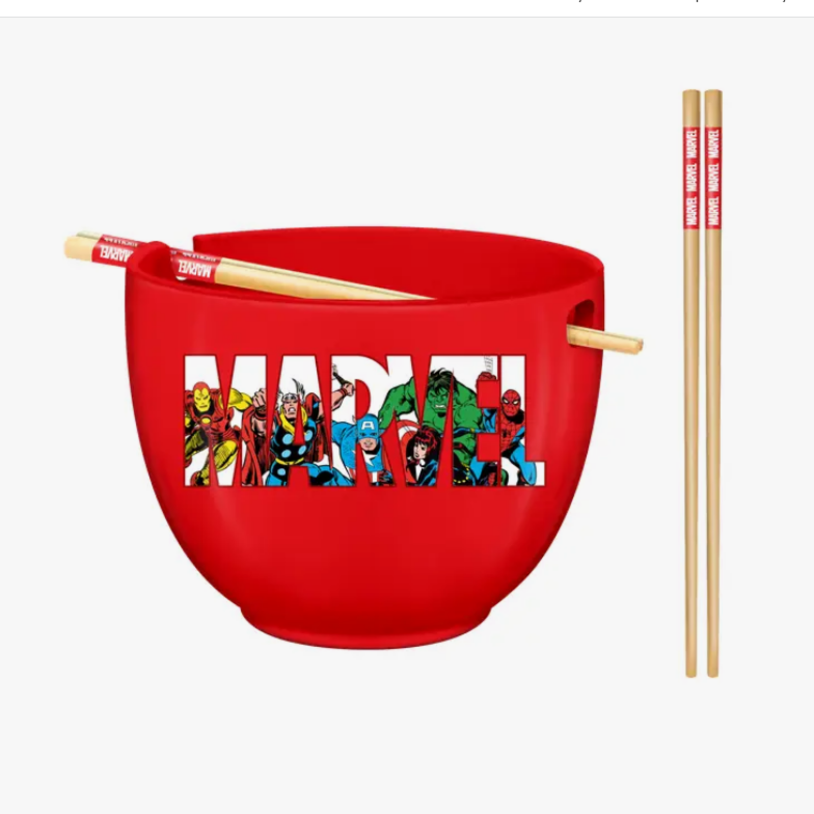 Silver Buffalo Bowl & Chopsticks - Marvel Comics | Silver Buffalo