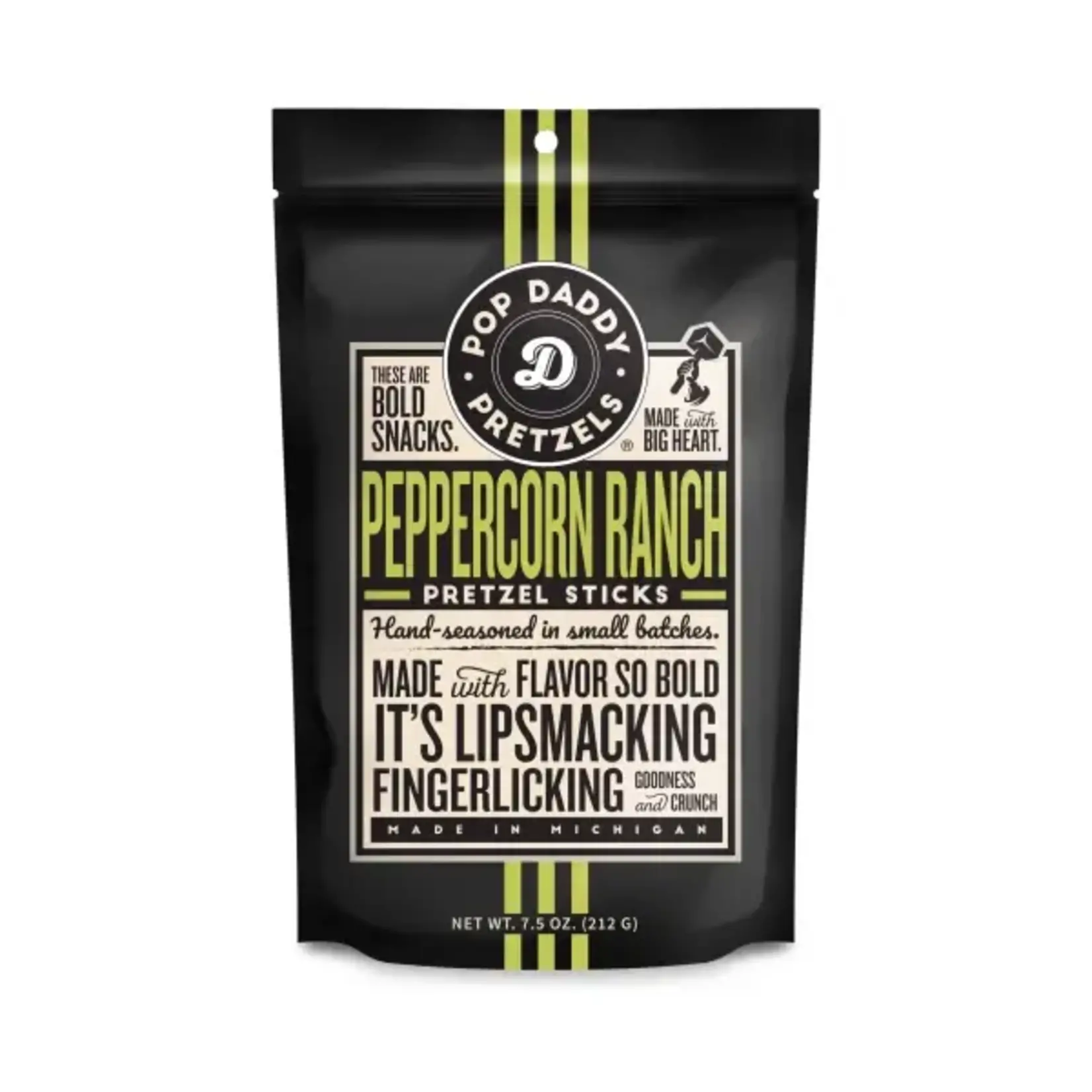Pop Daddy Snacks Seasoned Pretzels - 7.5oz - Peppercorn Ranch