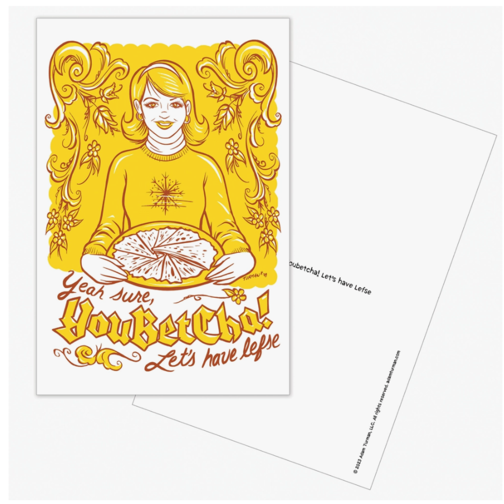 Adam Turman Artwork Postcard - You Betcha | Adam Turman Artwork