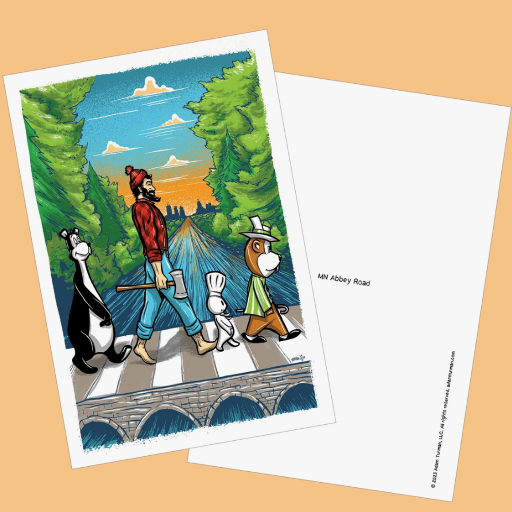 Adam Turman Artwork Post Card - MN Abbey Road | Adam Turman Artwork