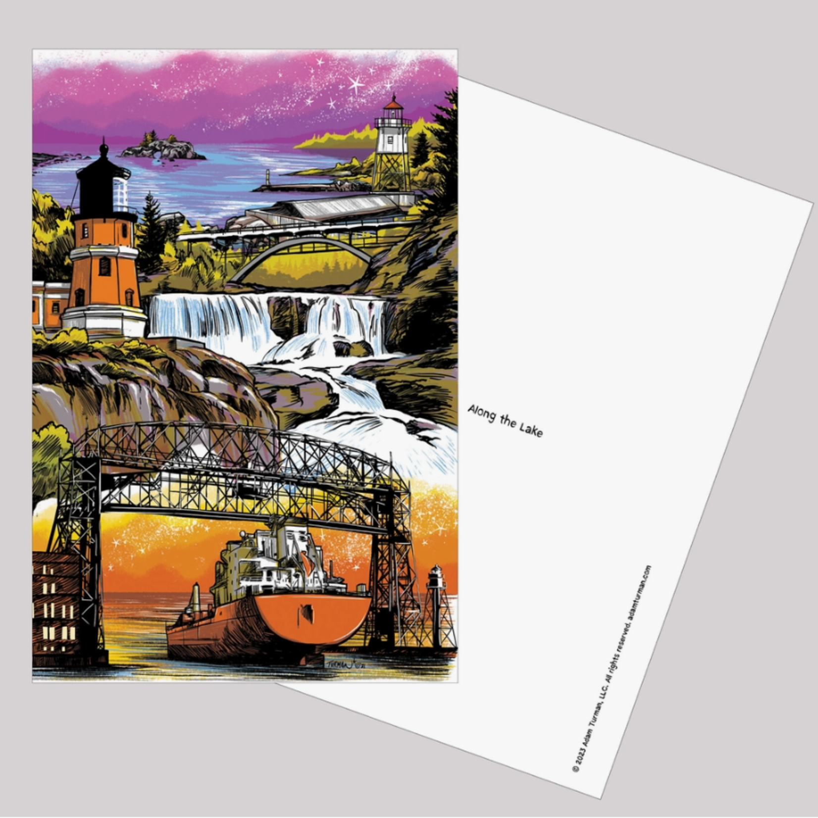 Adam Turman Artwork Post Card - Along the Lake | Adam Turman Artwork