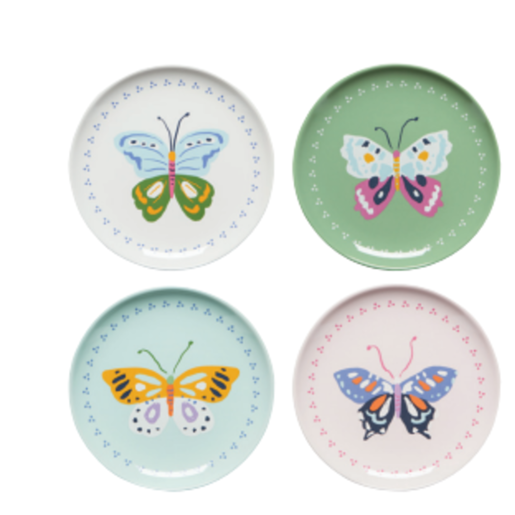 Danica Brands Plate Set/4 Appetizer - Flutter By | Danica Brands