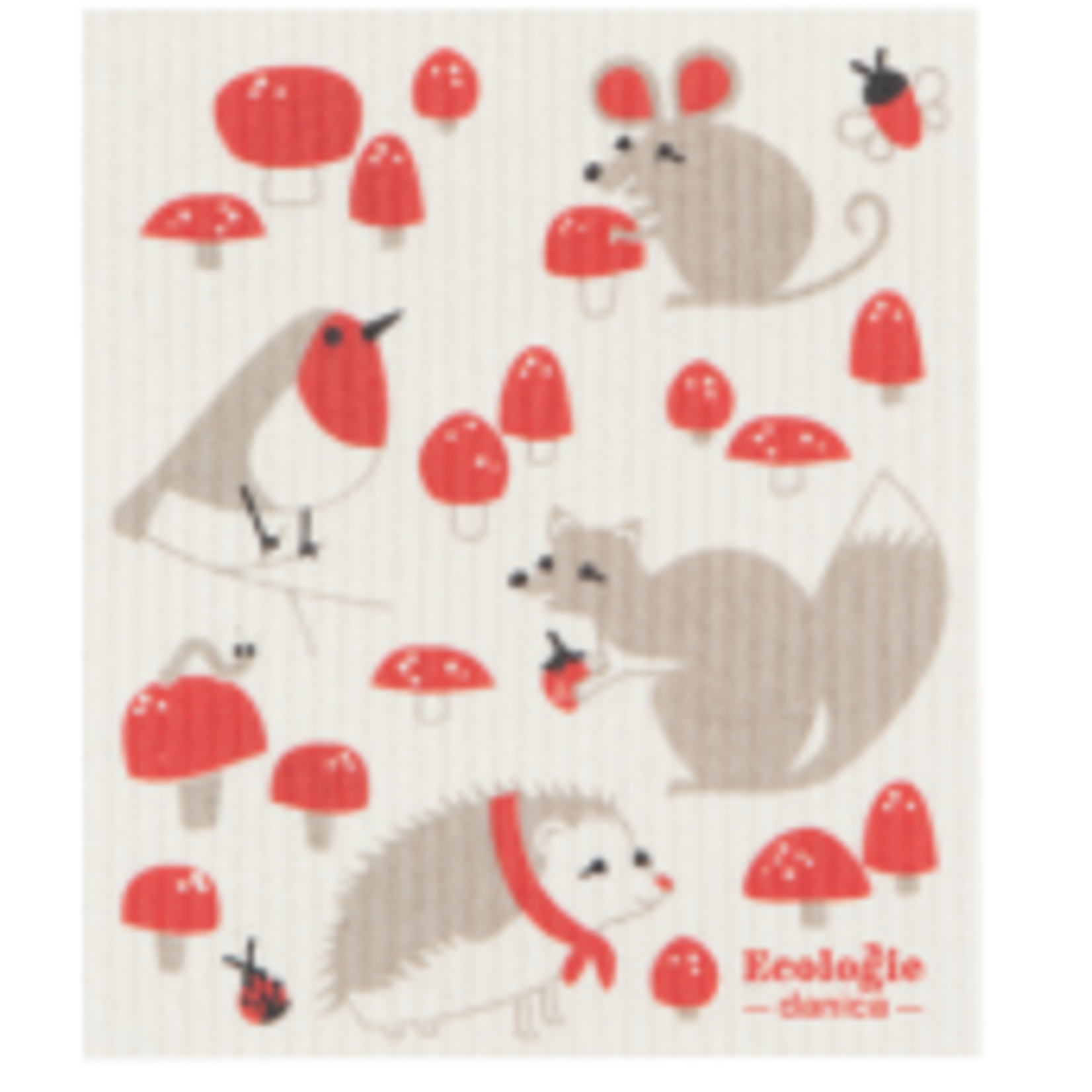 Danica Jubilee Swedish Dishcloth - Toadstool Time