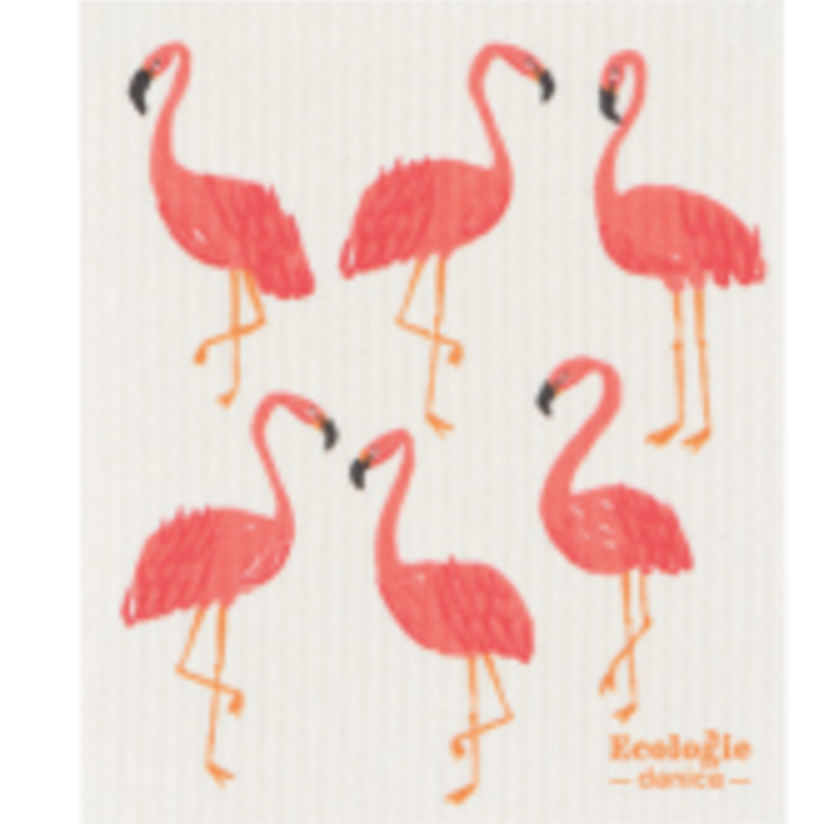 Danica Jubilee Swedish Dishcloth - Flamingos
