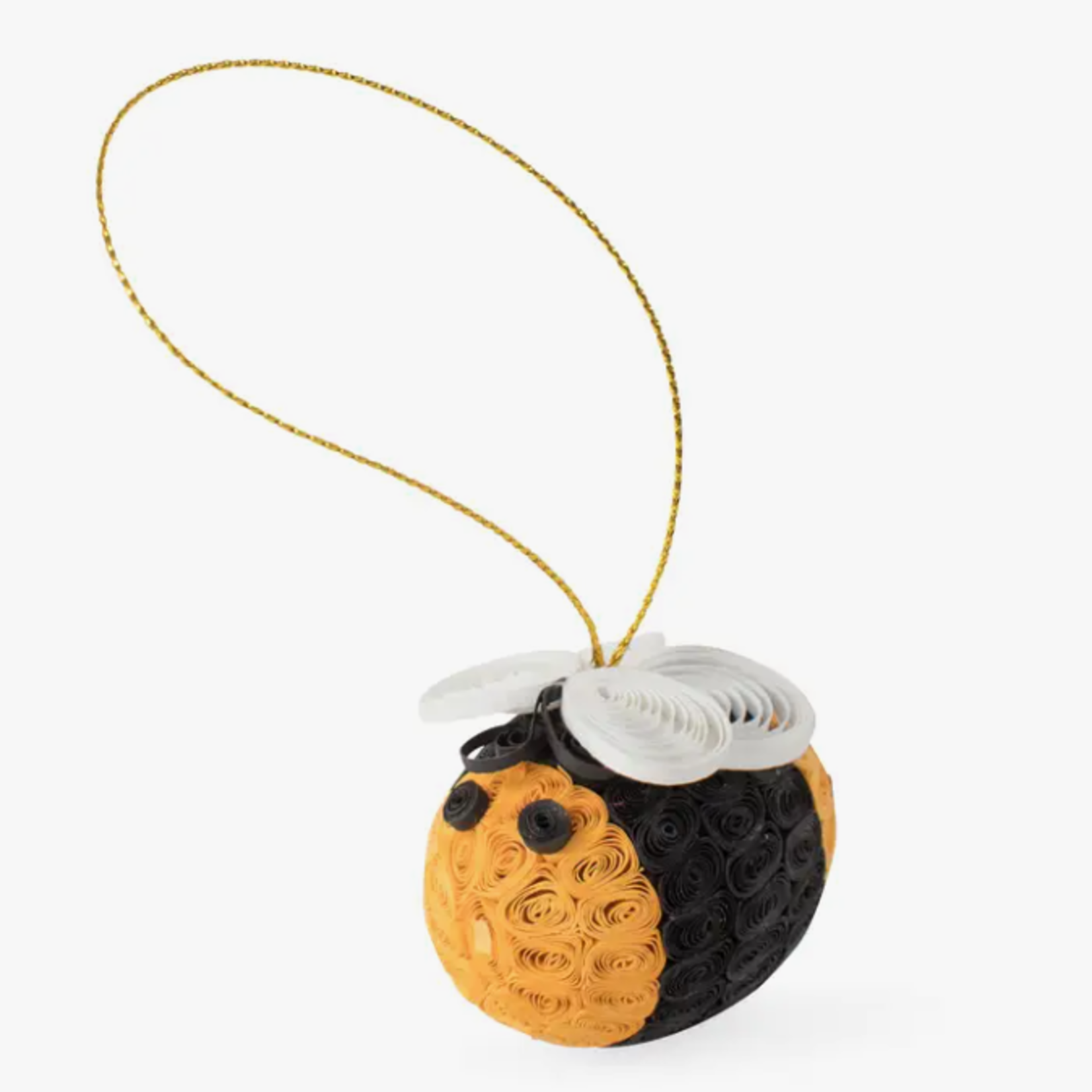 Ten Thousand Villages Quilled Bee Ornament