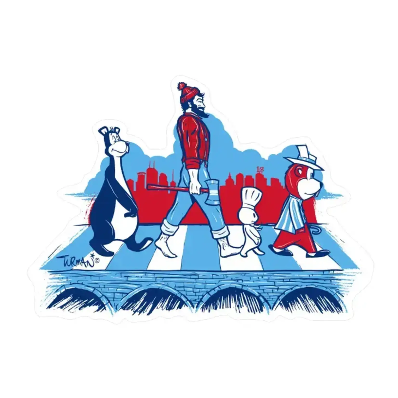 Adam Turman Artwork MN Abbey Road Sticker