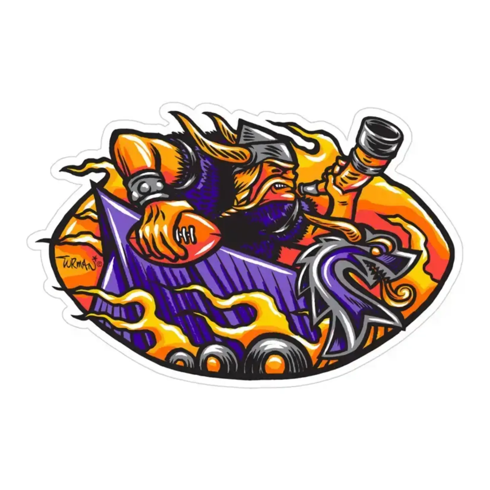 Adam Turman Artwork Sticker - Norsemen | Adam Turman Artwork