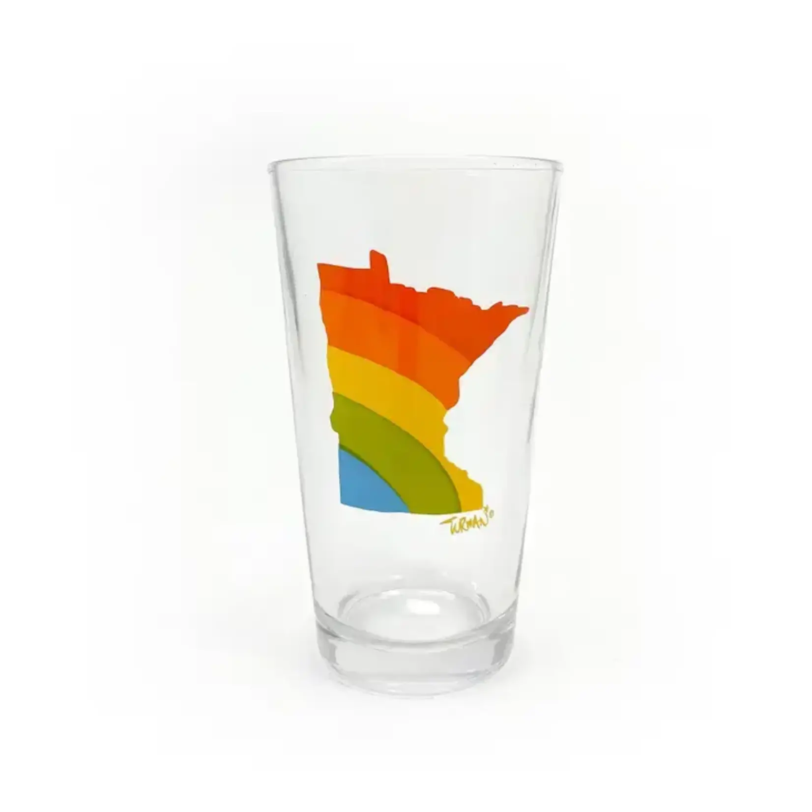 Adam Turman Artwork Pint Glass - MN Pride | Adam Turman Artwork