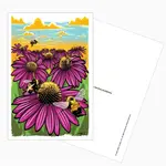 Adam Turman Artwork Postcard - Rusty Patched Bumble Bee | Adam Turman Artwork