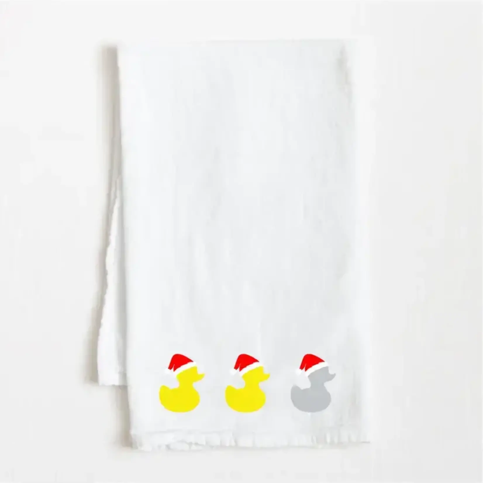 Minnesota Awesome Christmas Gray Duck Flour Sack Towel