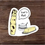 Minnesota Awesome Let's Roll! Lefse Minnesota Vinyl Sticker