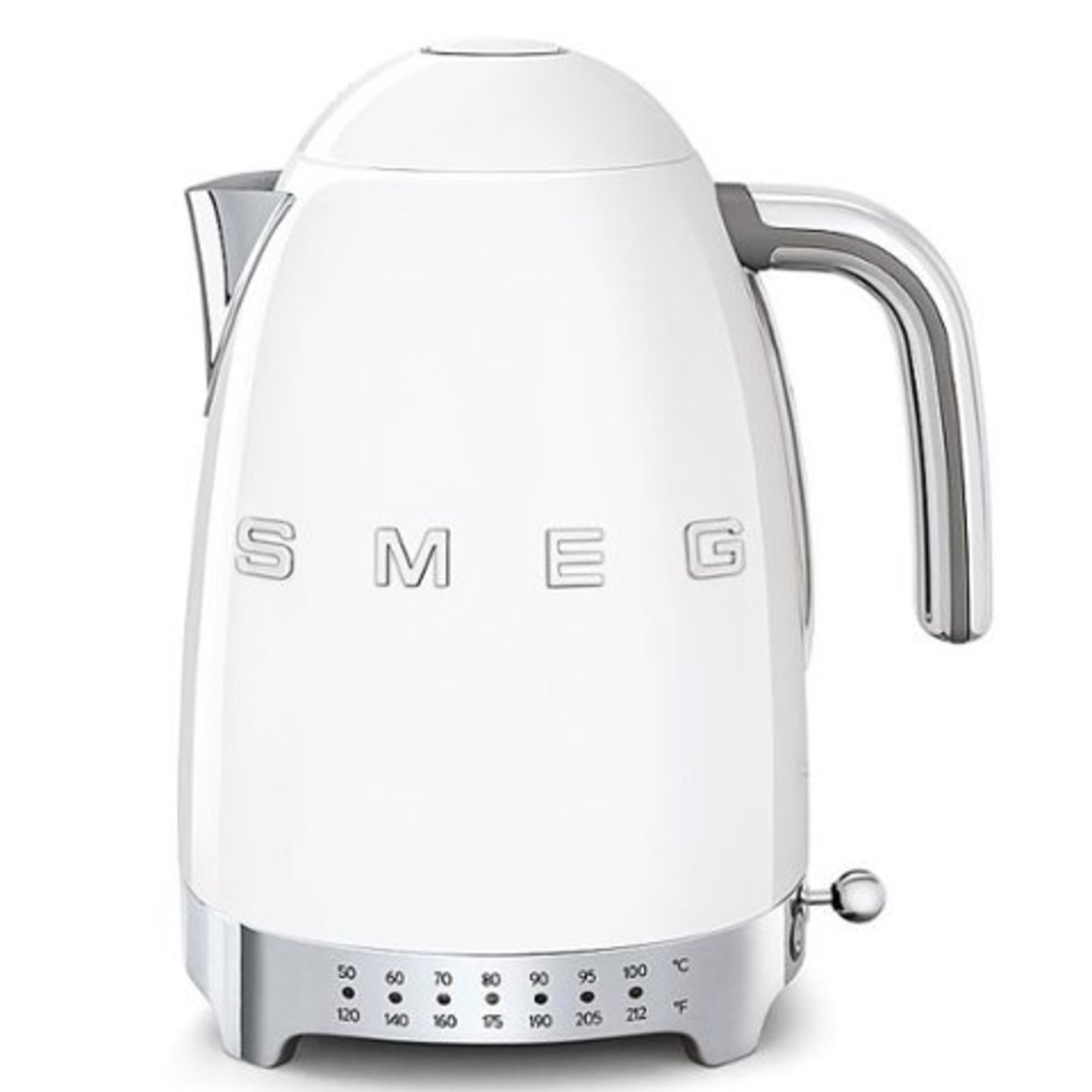 Smeg 7 Cup Variable Temp Kettle - White | Smeg