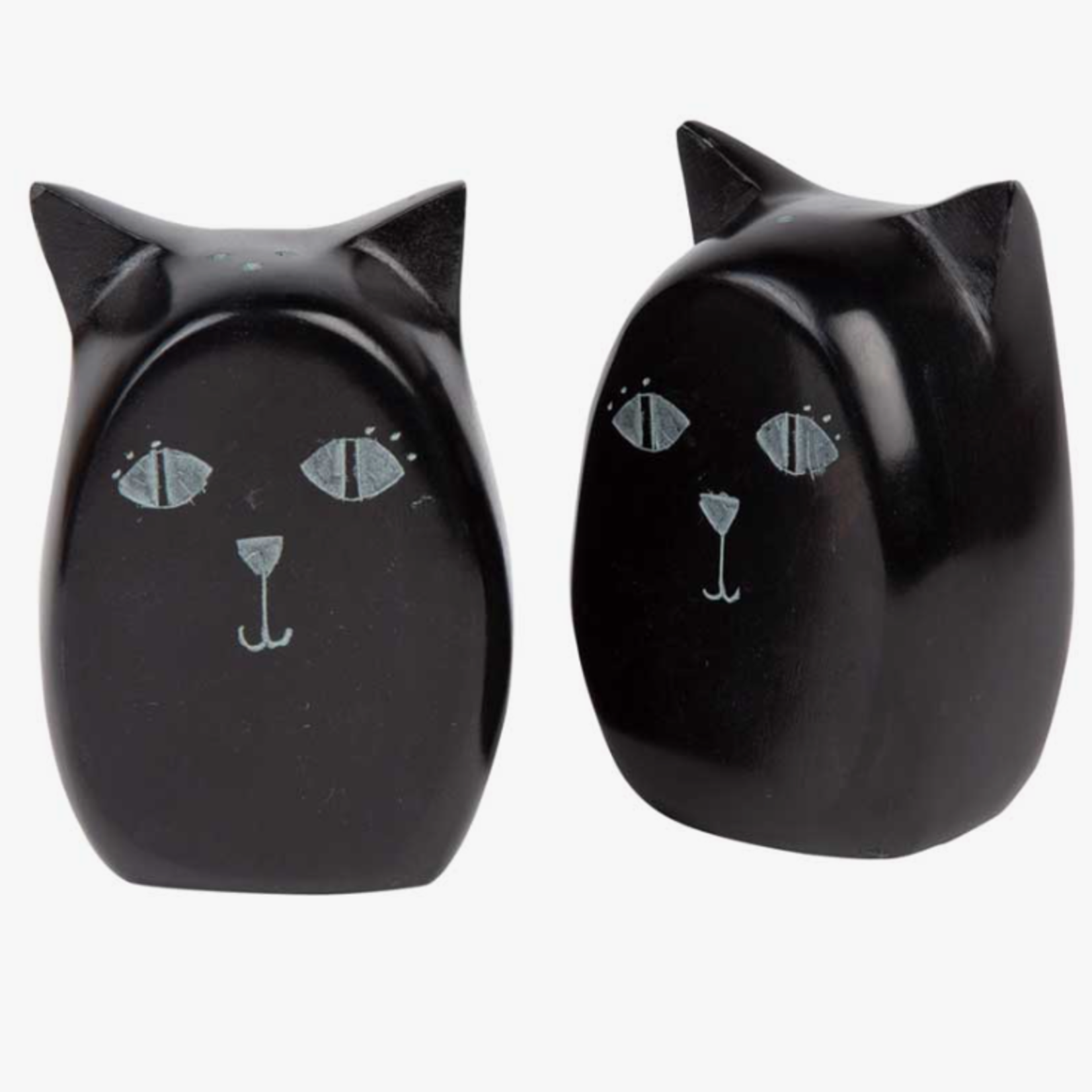 Ten Thousand Villages Cat Salt & Pepper Shakers
