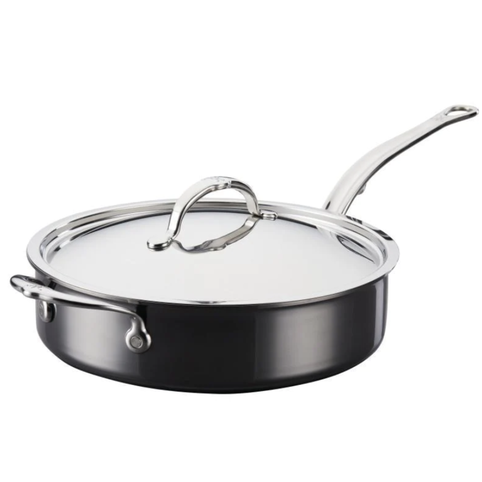 Hestan 3.5 Qt. Covered Saute with Helper Handle, Nanobond Titanium | Hestan
